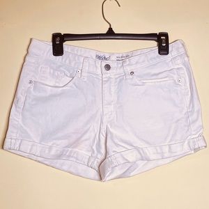 White Jean Shorts